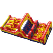 outdoor inflatable obstacle course